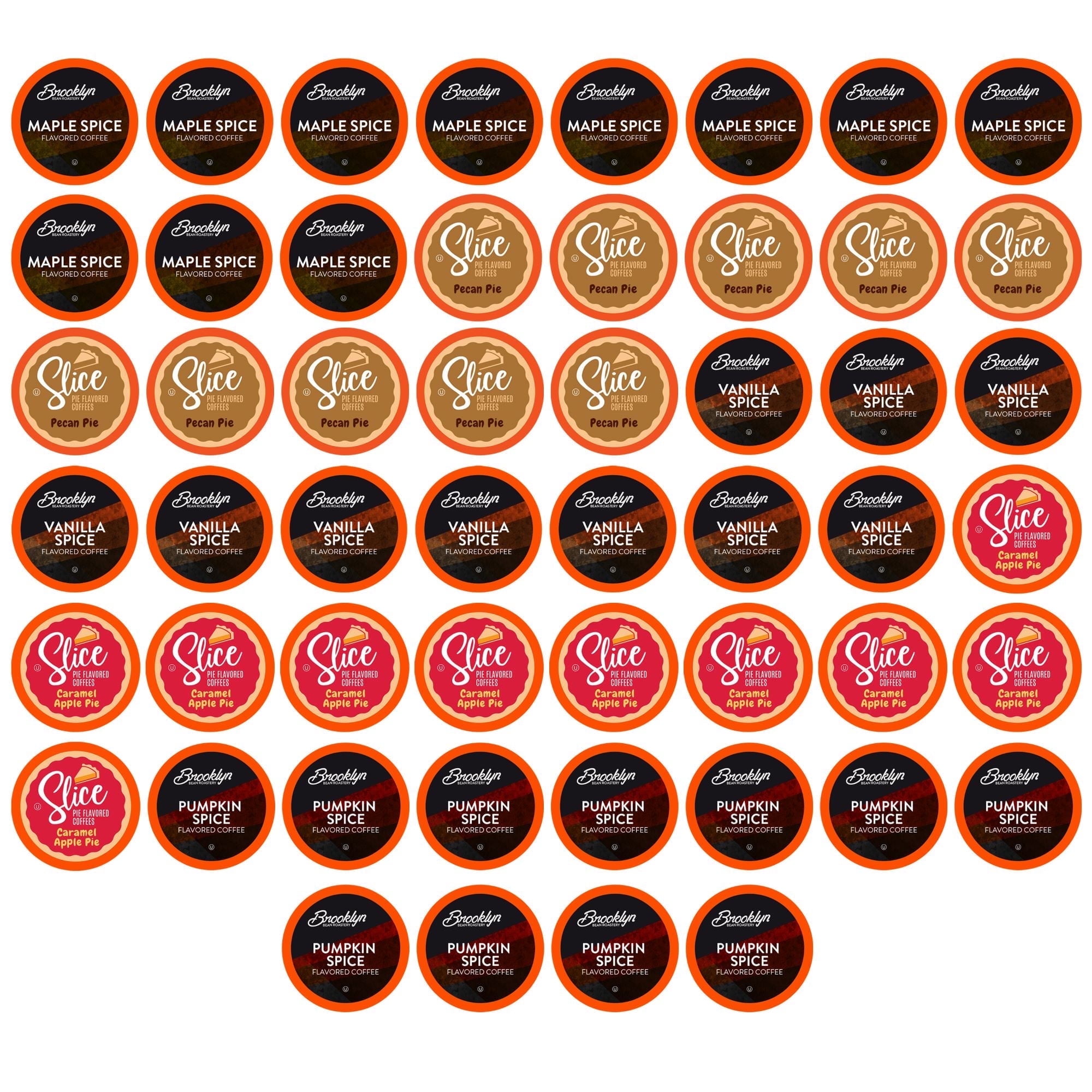 Two Rivers Coffee Autumn Flavored Coffee Pods for Keurig Coffee Brewers, 52-Pack