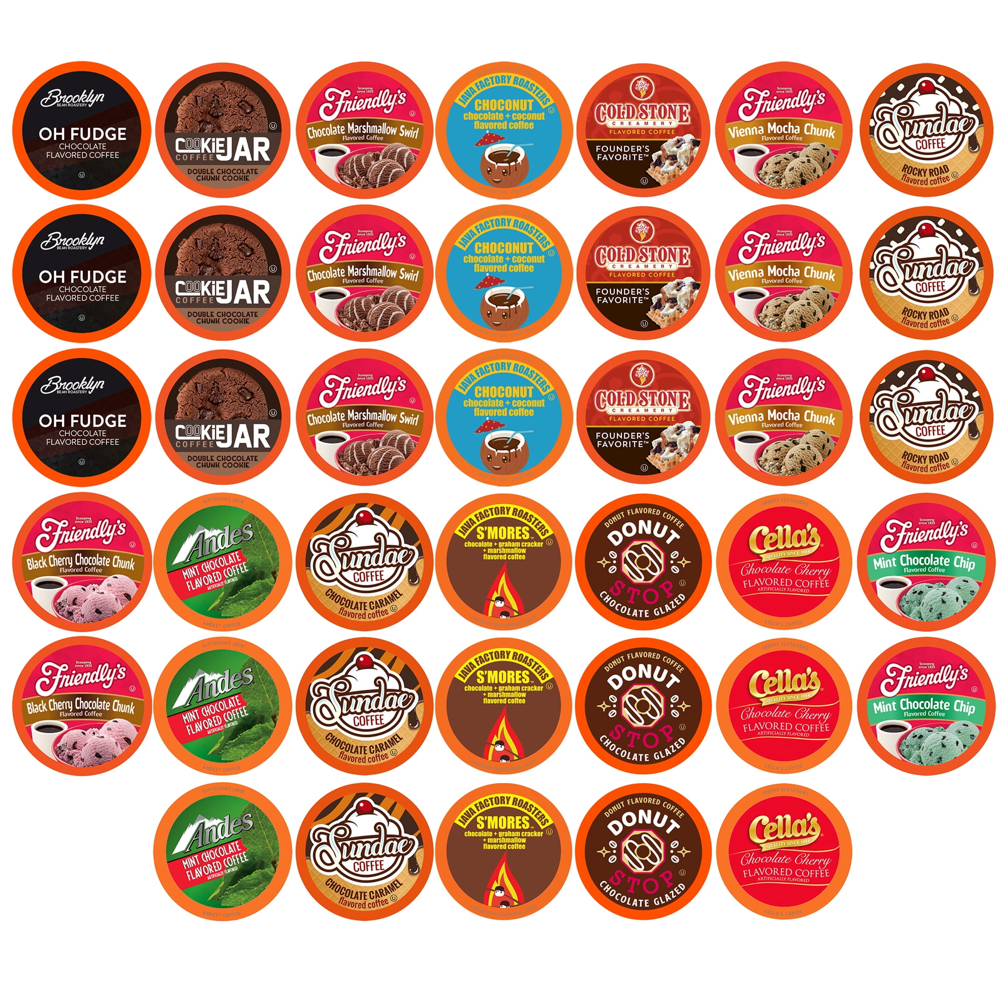 Two Rivers Coffee Chocolate Lovers Coffee Variety for Keurig KCup