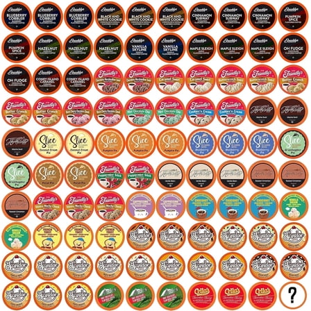 Two Rivers Coffee Pods Compatible with 2.0 Keurig K-Cup Brewers, Assorted Flavored Coffee 100 Count