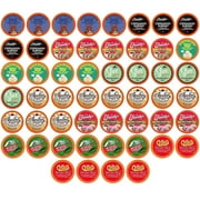 Two Rivers Coffee Flavored Coffee Pods Compatible with Keurig Coffee Brewer, Assorted Variety 52-Pack