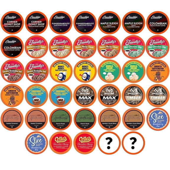 Two Rivers Coffee Mega Coffee Lovers Pods, Compatible with 2.0 Keurig K Cup Brewers Pods, Mega Coffee, 40 Count