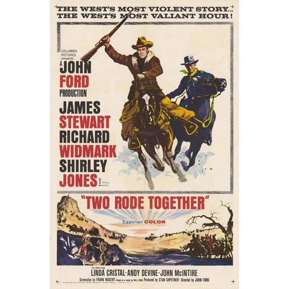 Two Rode Together Movie Poster (11 x 17)