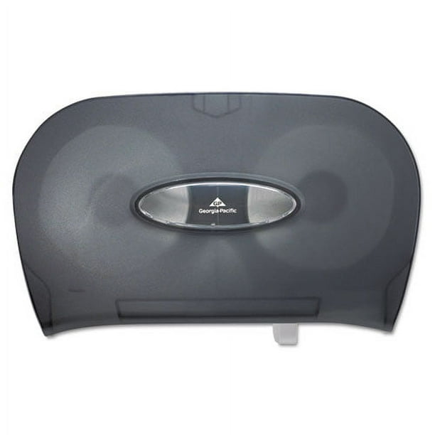 Two-Roll Bathroom Tissue Dispenser, 13.56 x 5.75 x 8.63, Smoke Two-Roll Bathroom Tissue Dispenser, 13.56 x 5.75 x 8.63, Smoke