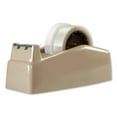 thumbnail image 1 of Two-Roll Desktop Tape Dispenser, 3" Core, High-Impact Plastic, Beige, 1 of 1