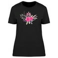 thumbnail image 1 of Two Roses With Leaves T-Shirt Women -Image by Shutterstock, Female Large, 1 of 4