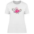 thumbnail image 1 of Two Roses With Leaves T-Shirt Women -Image by Shutterstock, Female Small, 1 of 2