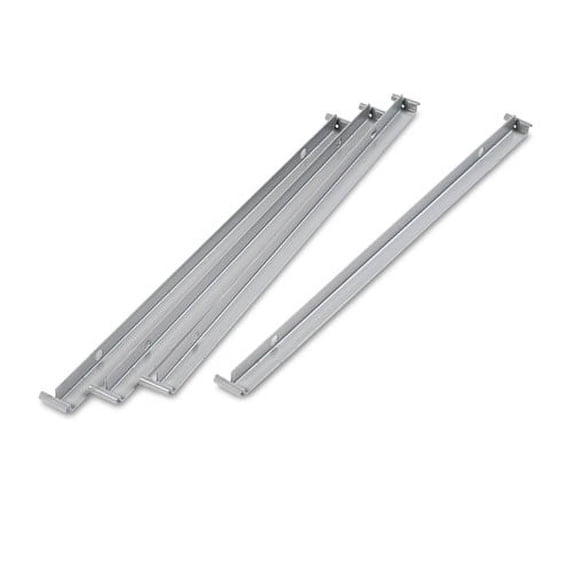 Two Row Hangrails For Alera 30" And 36" Wide Lateral Files, Aluminum, 4/Pack | Bundle of 5 Packs