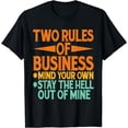 thumbnail image 1 of Two Rules Of Business, Mind Your Own -------- T-Shirt, 1 of 3