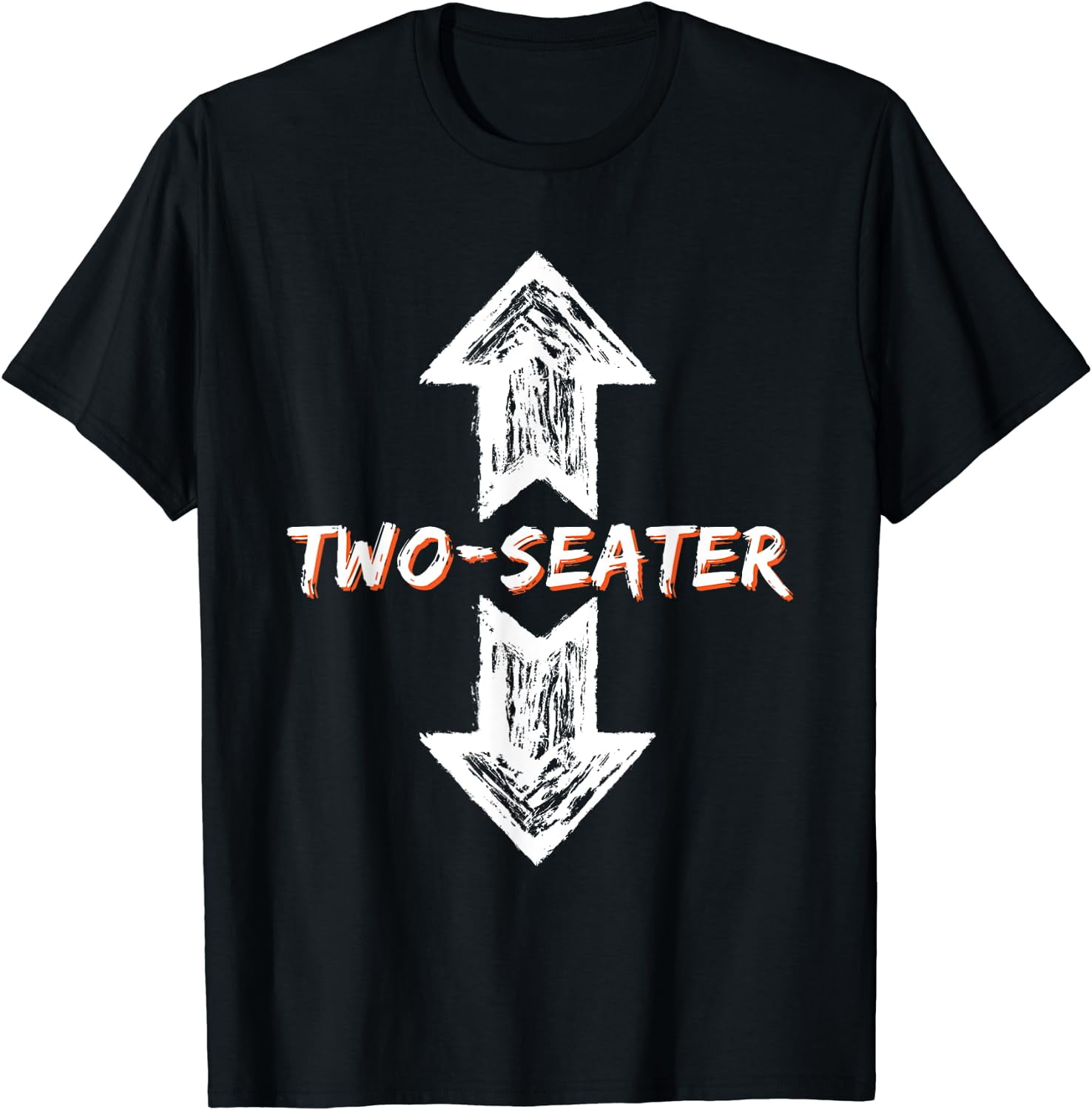 Two Seater - Funny Adult Humor Sarcastic Sarcasm Joke T-Shirt Black X-Large  - Walmart.com