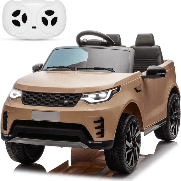 Two Seater Kids Ride On Truck,12V Battery Powered Electric Vehicle w/Remote Control 3 Speeds, Led Lights, Music & Horn,Ride On Toy Car for Toddler Boys Girls