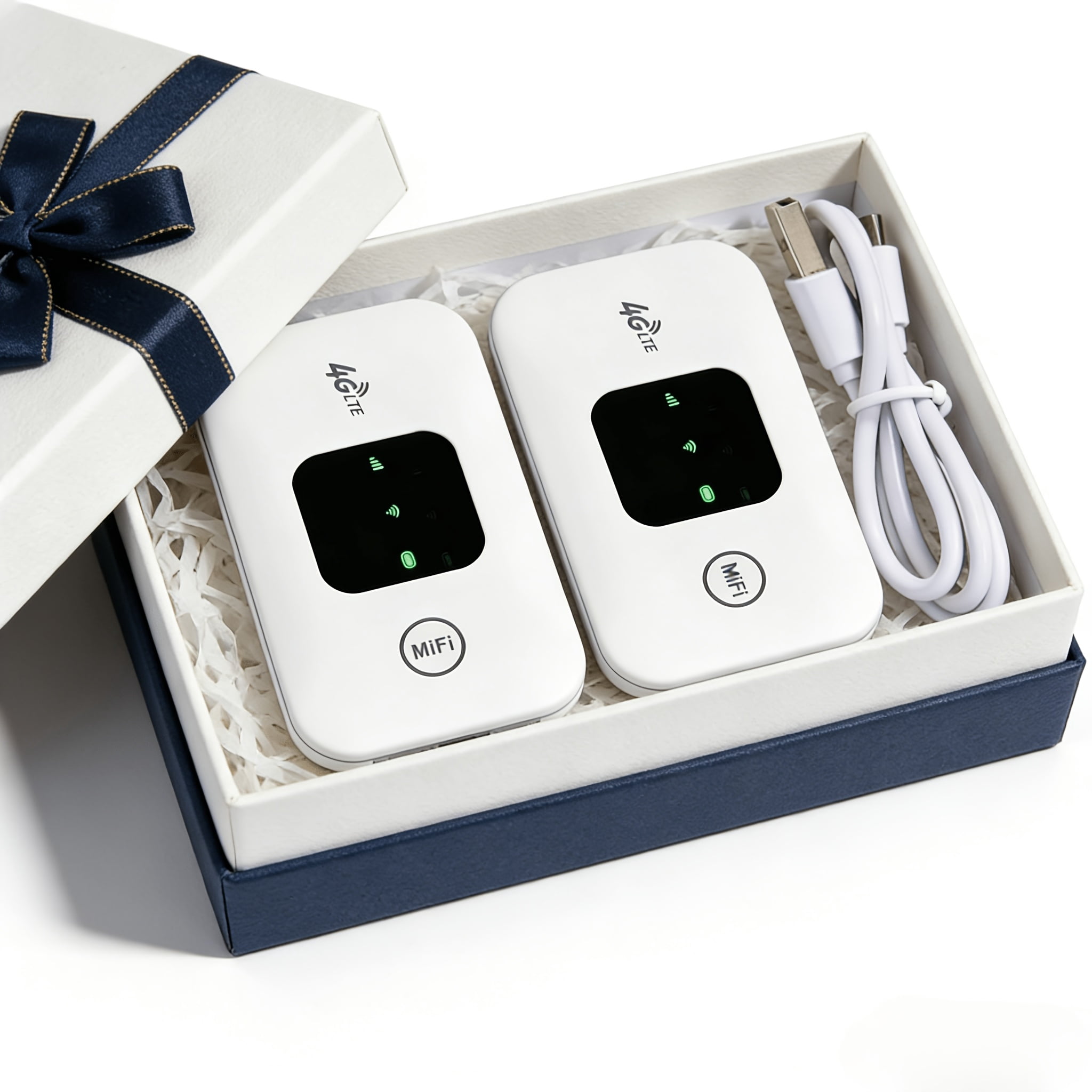 Two Sets of Mobile Hotspots, 4G Internet Routers for 8-10 Users with a SIM Card Slot, Suitable for Remote Work And Travel. Note That SIM Cards Are Not Included; You Must Supply Your Own