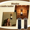thumbnail image 1 of Two Sets Of Rustic Wooden Candle Holders With Floating Shelves For Wall Decoration, Farmhouse-Style Hanging Candle Sconces Ideal For Fireplaces, Living Rooms, Foyers, Entryways,, 1 of 6