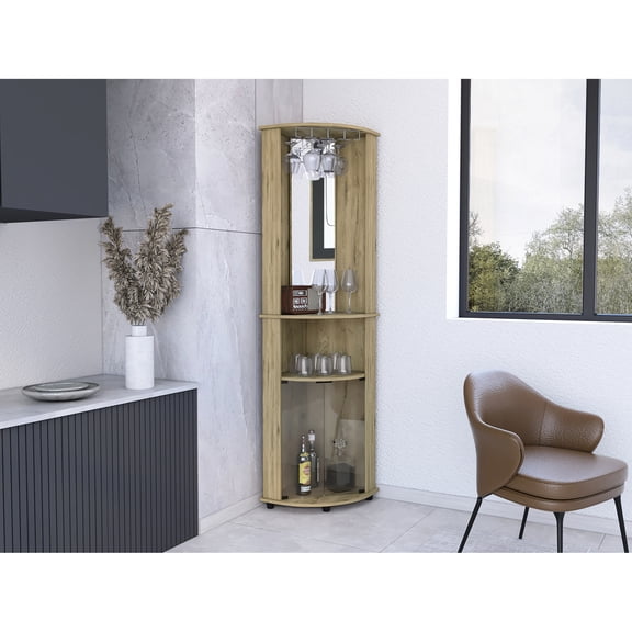 Two Shelves for Liquor Storage | Dining Room Functional Modern Cabinet