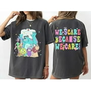 Two Side Monster Inc Shirt, We Scare Because We Care Shirt, Monsters Incs Birthday Shirt, Mike And Sulley Shirt, Kids Disney Shirt