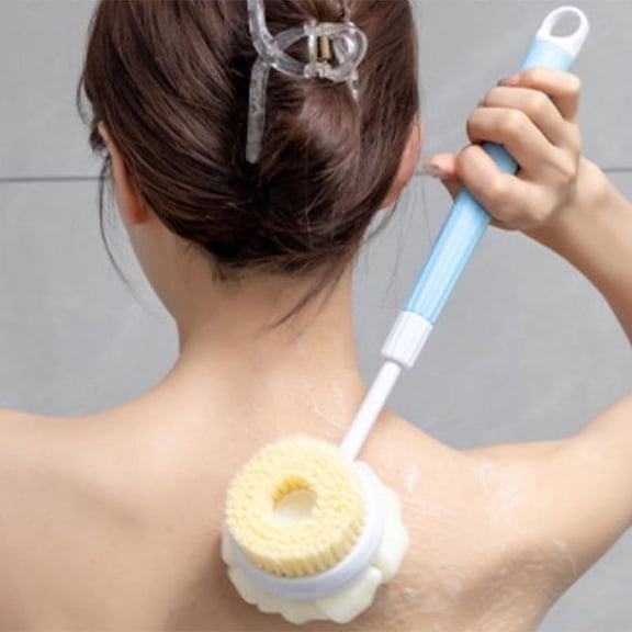 Two-Sided Bath Body Brush Back Shower Exfoliating Friction Clean Bathing Tools