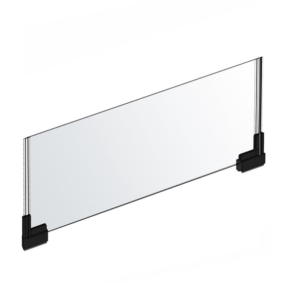 Two-Sided Large Acrylic Sign Holder With Magnetic Boots 22"W X 8.5"H, 2-Pack