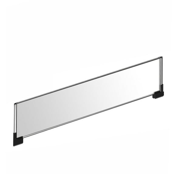 Two-Sided Large Acrylic Sign Holder With Magnetic Boots 36"W X 8.5"H, 2-Pack