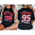 thumbnail image 1 of Two Sided Lightning McQueen 95 Think Fast Rust-Eze Racing Legend T-shirt, 1 of 4