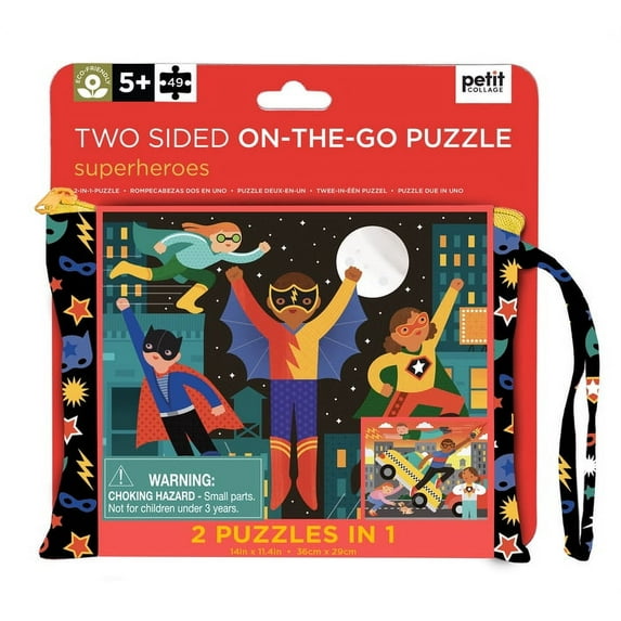 Two Sided On-The-Go Puzzle Superheroes (Other)