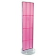 thumbnail image 1 of Two-Sided Pegboard Floor Display On a Revolving Round Studio Base: Spinner Rack Stand. Panel Size: 16"W x 60"H, 1 of 4