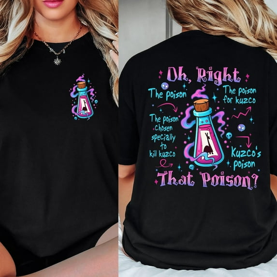 Two Sided Vintage Oh Right That Poison Llama Shirt The Emperors New Groove Disney Disneyland Trip Tee Top