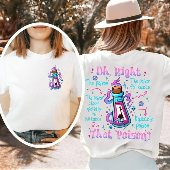 Two Sided Vintage Oh Right That Poison Llama Shirt The Emperors New Groove Disney Disneyland Trip Tee Top