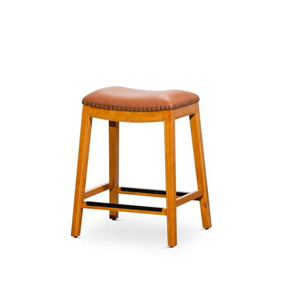 Two Size Options - Hardwood Frame and Soft Leather - Kitchen or Dining - Durable and Enjoyable