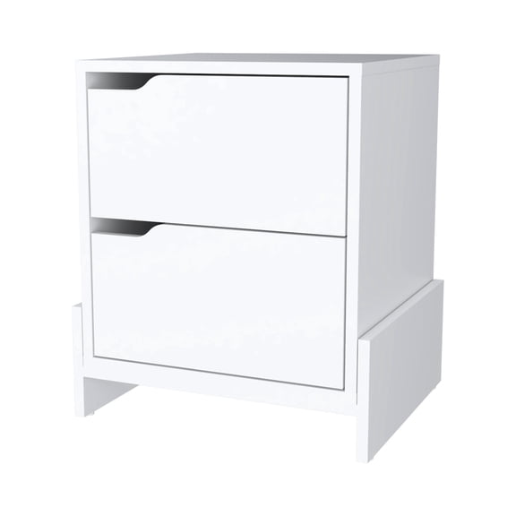 Two Spacious Drawers - Store Bedroom Items Neatly Nightstand