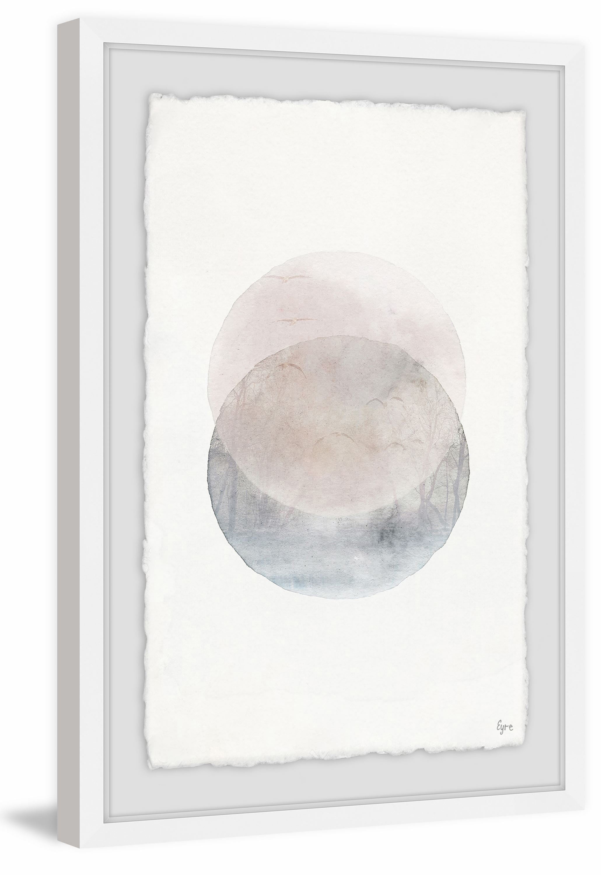 Two Spheres Framed Painting Art Print, 20.00" x 1.50"
