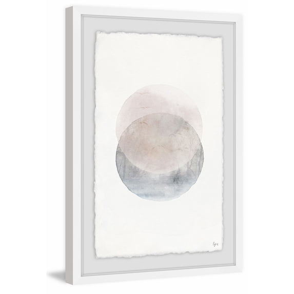 Two Spheres Framed Painting Art Print, 8.00" x 1.50"