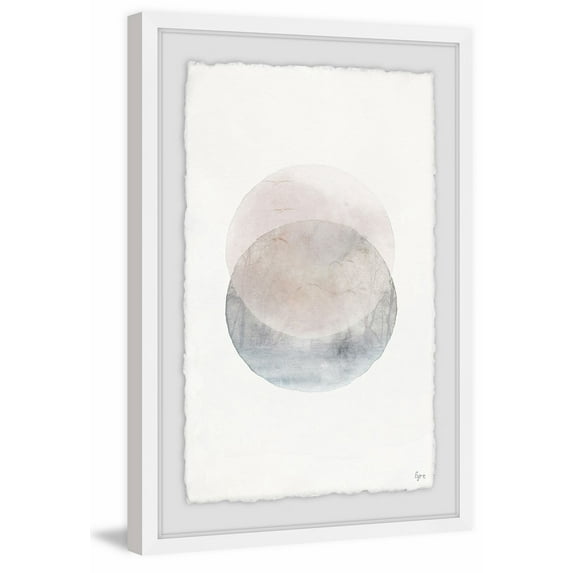 Two Spheres Framed Painting Print