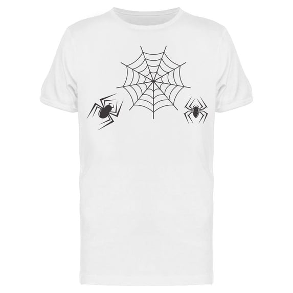Two Spiders Around Web Tee Men's -Image by Shutterstock