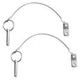 Two Stainless Steel Bimini Top Pins With Lanyard Pin