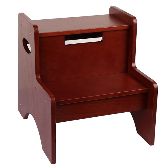 Two Step Stool - Cherry Finish