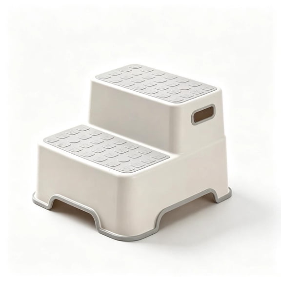 Two Step Stool for Kids, Non-Slip Toddler Step Stool for Bathroom Potty Training & Sink