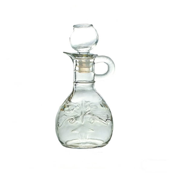 Two Styles Glass Olive Oil Dispenser Bottle with Handle European Style Clear Vinegar Soy Sauces Storage Container for Kitchen Cooking and BBQ Use