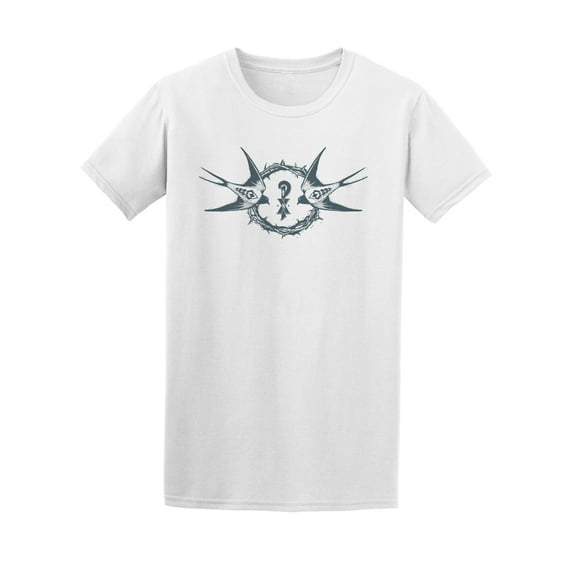Two Swallows On Thorn Crown Tee Men's -Image by Shutterstock