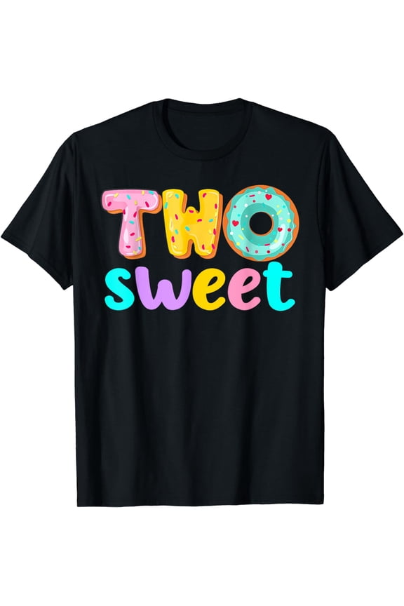 Two Sweet Birthday Girl Donut Birthday Party Theme Family 2 T-Shirt