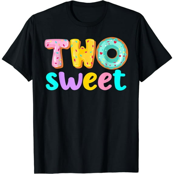 Two Sweet Birthday Girl Donut Birthday Party Theme Family 2 T-Shirt
