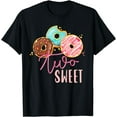 thumbnail image 1 of Two Sweet Birthday Girl Donut Birthday Party Theme Family T-Shirt, 1 of 3