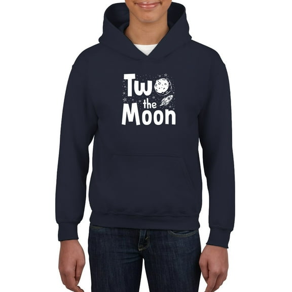 Two The Moon Hoodie Juniors -Smartprints Designs, x-Large
