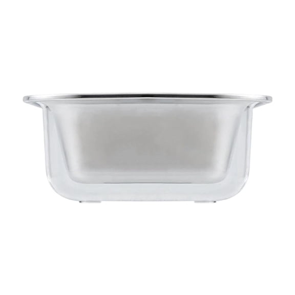 Two Tier 304 Stainless Steel Colander Set Mini Wash Basket With Clear Storage Base Small Kitchen Strainer For Fruit Vegetable Grain Washing