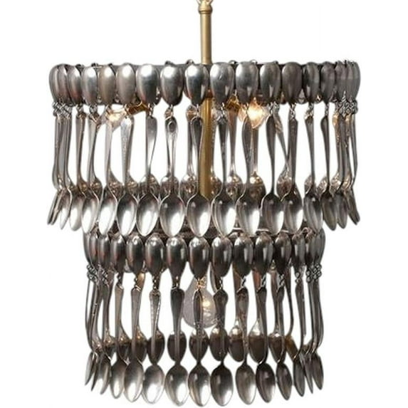Exclusive Vintage Silver Plate Chandelier – Custom Handmade Elegance