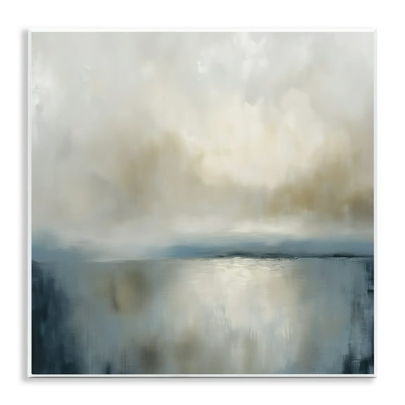 Stupell Industries Two Times Blue Abstraction Wall Plaque Art, design by Annabelle Hall, 12 x 12