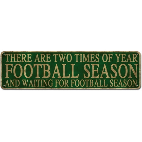 There Are Two Times Of Year Football Season And Waiting For Football Season, Fun 4'' By 16'' Metal Tin Sign For Bar/dining/living Room/cinema/shop Wall Decor