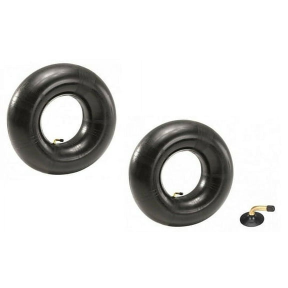 Two Tire Inner Tubes 15x6.00-6, 15x6x6 15-6-6 15 6 6 TR87 90° Bent Valve Heavy Duty