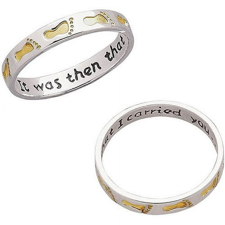 Footprints in the sand ring deals
