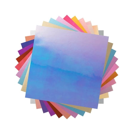 Craft Express Vinyl Sheets - Two Toned, Assorted Colors, 12" x 12", Set of 10