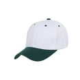 thumbnail image 1 of Two-Tone   Adjustable Baseball Cap, White/Green, 1 of 4