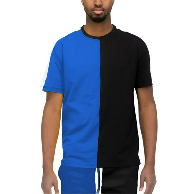 Two tone t shirts short sleeve hotsell